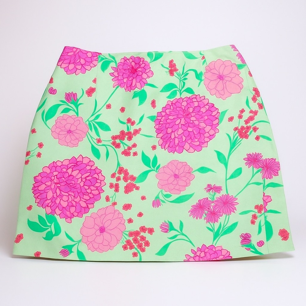 Vintage Lilly Pulitzer 100% Silk Skirt – Size 14 - Picture 2 of 7